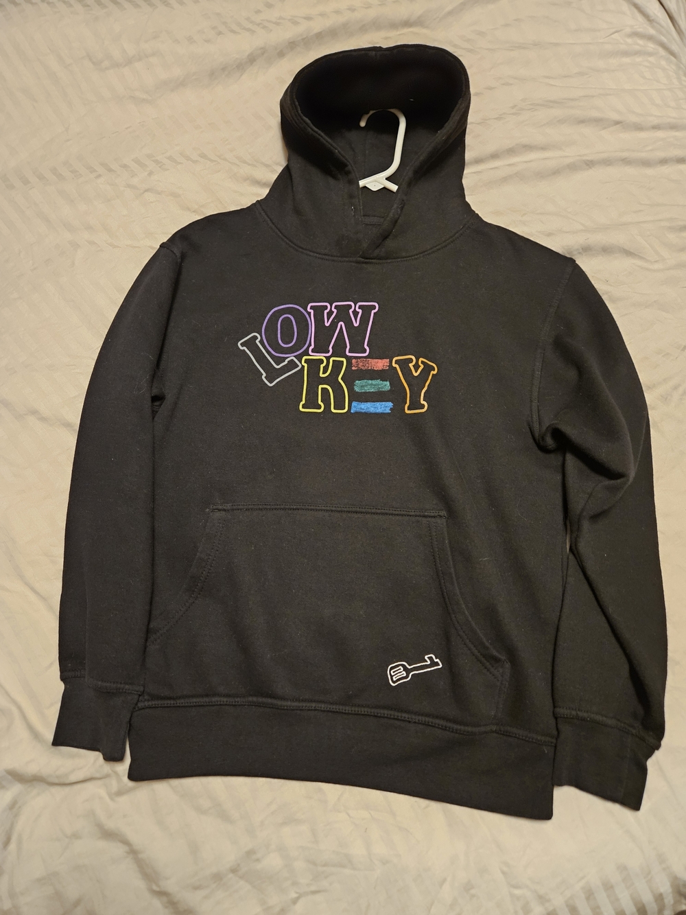 Dream  LOWKEY Multicolor Logo Pullover Hoodie Medium(missing Pull String)